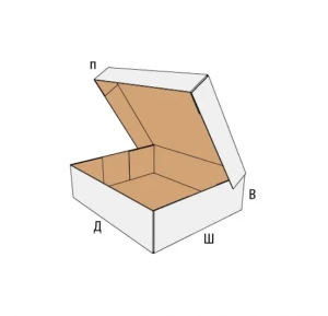 Коробка FEFCO 0441 - с откидной крышкой и сплошным дном