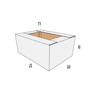 Коробка FEFCO 0209 с укороченными верхними клапанами